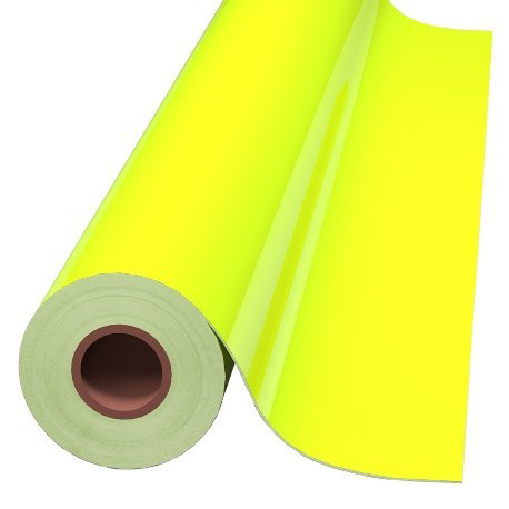 15IN YELLOW 6510 FLUORESCENT CAST - Oracal 6510 Fluorescent Cast PVC Film